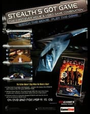 Image of Stealth Movie Wipeout Pure PSP UMD Video Game Ad 2005 Original Full Page