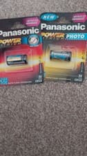 Image of PANASONIC CR123 3V Lithium Photo Camera Batteries *EXPIRED 2011/2010 X 2