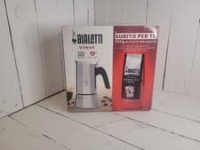 Image of Bialetti Venus 6 Cup Moka Pot Espresso Maker Induction S/S + 250g Ground Coffee