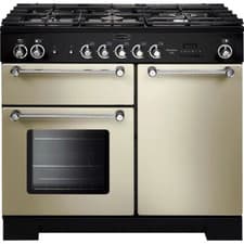 Image of Rangemaster KCH100DFFCR/C Kitchener 100cm Dual Fuel Range Cooker 5 Burners