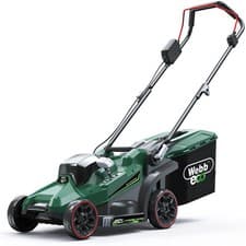 Image of Webb Eco WEV20LM33 20v Cordless Brushless Rotary Lawnmower 330mm No Batteries