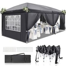 Image of 2X2m 3X3m 3x6m Pop-up Gazebo Marquee Canopy Outdoor Garden Party Wedding Tent UK