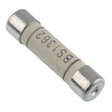 Image of 100 x 10A Domestic Household Mains Plug Top Cartridge Fuse 25.4 x 6.3mm BS1362