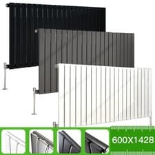 Image of Designer Radiator Flat Panel Oval Column Horizontal Vertical Central Heating Rad