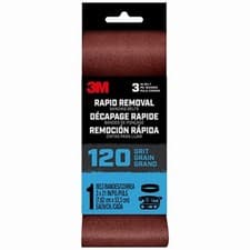 Image of Power Sanding Belt, 120-Grit, 3 x 21 In. - BELT3X211PK120