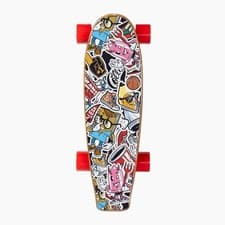 Image of Complete Shortboard Skateboard 26" Doodle Dash ABEC-9 Deck