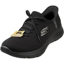 Image of Skechers Slip Ins Summits New Daily Womens Ladies Blue Hands Free Trainers Size