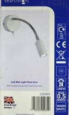 Image of Searchlight Wall Light With LED Flexi Arm