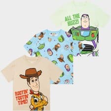 Image of Disney Toy Story T-Shirts | 3 Pack Buzz Lightyear And Woody Boys Tshirts