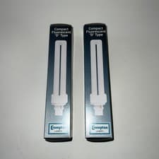 Image of 2 x 26W Crompton G24q-3, 4 pin, 840 Low Energy CFL Light Bulb PL Lamp