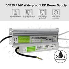 Image of DC12V/24V LED Driver Power Supply Transformer Waterproof IP67 240V for LED Strip