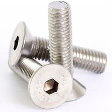 Image of 4mm M4 A2 STAINLESS COUNTERSUNK CSK SOCKET SCREW ALLEN KEY BOLTS SCREWS DIN7991