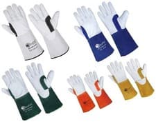 Image of TIG Welding Gloves Heat Resistant One Side Glove Professional Welding Gauntlet