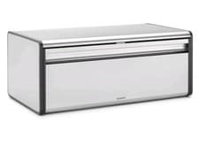 Image of Brabantia Matt Steel Fingerprint Proof Fall Front Bread Bin RRP£50