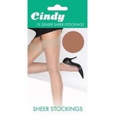 Image of Cindy Womens/Ladies 15 Denier Sheer Stockings (1 Pair) LW110