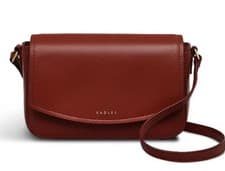 Image of Radley River Road Mini Flapover Crossbody In Rust Leather BNWT