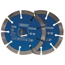 Image of Draper 99794 Segmented Diamond Blade, 115mm (Pack of 2)