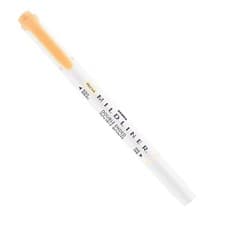 Image of Zebra Mildliner Creative Highlighter Marker Pen Double Ended Orange Single