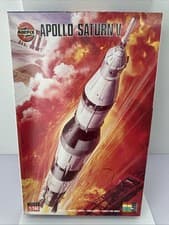 Image of Vintage Airfix Apollo Saturn V Space Rocket 1/144 Model Kit 9170+ Paints