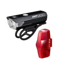 Image of CatEye AMPP 200 / VIZ 100 Bike Light Set: USB-C