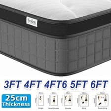 Image of LUXURY ORTHOPAEDIC 4000 POCKET SPRUNG MATTRESS 3FT 4FT 4FT6 DOUBLE 5FT KING SIZE