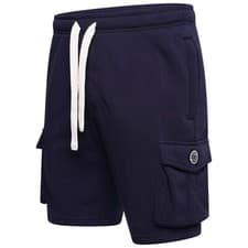 Image of Mens Fleece Short Summer Gym Jogger Plain Cargo Pockets Jersey Active M-5XL