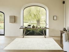 Image of Natural tones Modern Abstract Cream Soft Luxury Textured Feel Easycare Area Rugs