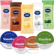 Image of Vaseline Intensive Care Body Lotion 200ml & Lip Therapy Lip Balm 20g