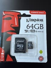 Image of KINGSTON Canvas Select 64GB Micro SDXC Card Class 10 UHS-I 80MB/s SDCS/64GB