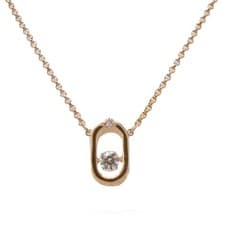 Image of Swarovski Rose Gold Sparkling Dance Necklace Ladies Jewellery - NEW GENUINE