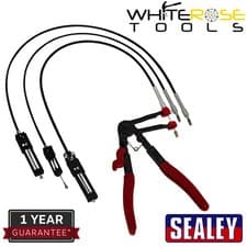 Image of Sealey Remote Action Hose Clamp Pliers Interchangeable Automotive Garage