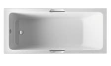Image of Beaufort Portland 1600 x 700mm Single Ended Bath, Twin Grip - 5mm Thickness