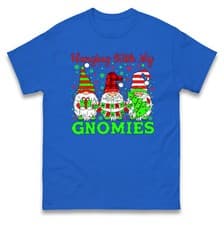 Image of Hanging With My Gnomies Merry Christmas T Shirt,Gnomes Ugly Christmas Tee