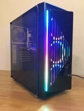 Image of RGB I5 gaming PC RX GPU 16GB RAM SSD HDD TEMPERED GLASS CASE