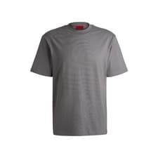 Image of Hugo Mens Dapolino Printed Logo T-ShirtS Grey GT9377