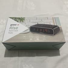 Image of Groov-e Rise FM Alarm Clock Radio Black - GVCR05BK