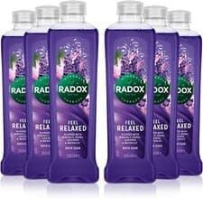 Image of Radox Feel Relaxed Bath Soak Lavender and Waterlily 500ml x 6