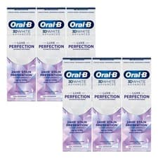 Image of 6,4,2 x 75ml OralB 3D White Luxe Perfection Whitening Toothpaste Cool Peppermint