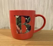 Image of CATH KIDSTON Coral Alphabet Mug Oxford Rose Letter B *BNWT*