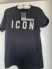 Image of DSQUARED2 ICON Black Short Sleeve T-Shirt New With Tags Age 16