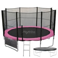 Image of Trampoline 6FT 8FT 10FT 12FT 14FT 16FT & Safety Net Enclosure Ladder Rain Cover