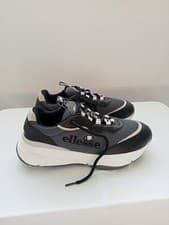 Image of Ellesse Massello Trainers Men UK 8 EU 42 Grey Black Chunky Sneakers Casual Shoes