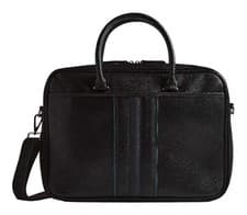 Image of Ted Baker Kenriik Stripe PU Document Bag Black