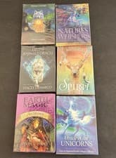 Image of Lot 6 NEW Tarot Oracle Cards Nature Animals Earth Unicorns Wall Farmer Demarco