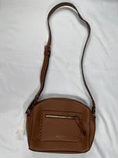 Image of Accessorize London SKU 7922 Womens Brown Leather Crossbody Bag