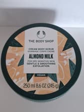 Image of The Body Shop Almond Milk Cream Body Scrub for DRY, SENSITIVE SKIN 250ml