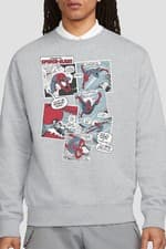 Image of Spiderman Panel Collage Mens Sweatshirt Athletic Heather