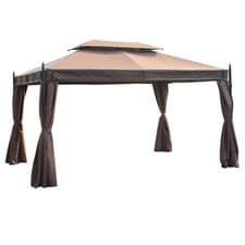 Image of Outsunny 3 x 4m Garden Metal Gazebo Marquee Patio Party Tent Canopy Shelter