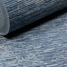 Image of Blue Gold Metallic Wallpaper Slightly Imperfect Textured Thick Vinyl Bedroom