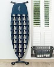 Image of Addis Deluxe Ironing Board Cover, Navy/White Suitable for board up 135 cm x 46cm